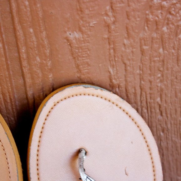 Kirra Python Snake Skin Thong Sandals Sz 7 - Picture 6 of 7